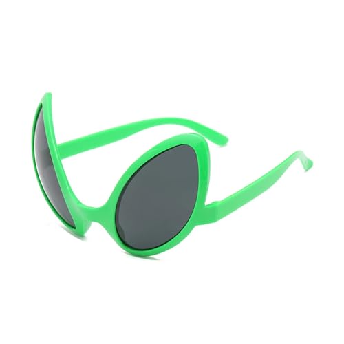 FOVAOK Neu Grün Rosa Kontrast Lustige Brille Hip-Hop-Brille asymmetrisch Dreieckige Sonnenbrille Partydeko (B 02) von FOVAOK