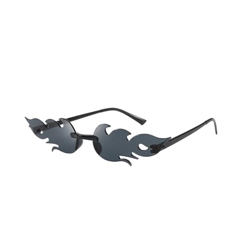 FOVAOK Sonnenbrille für Damen, modisch, rahmenlos, Metallrahmen, Sonnenbrille für Party, Cosplay, Eyewea (C17) von FOVAOK