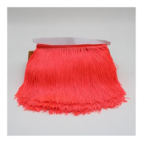 Fransenborte aus Polyester, 15 cm lang, für Vorhänge, Kleidung, Fransen zum Nähen, Basteln, Pfirsichfarben Fransenborte aus Polyester, 15 cm lang, für Vorhänge, Kleidung, Fransen zum Nähen, Basteln, Pfirsichfarben von FOVAOK