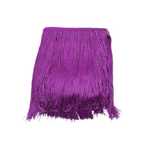 Fransenborte für Kleidung, Kleider, Vorhänge, Nähzubehör, dekoratives Spitzenband, Kleidungsbastelbedarf, 5 m, 30 cm (Nr. 10) von FOVAOK