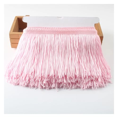 Spitzenband mit Fransen, Spitze, Quasten, 10 cm, DIY-Dekoration, Kleid, Bühnenaufführung, Spitzenband (Rosa) von FOVAOK