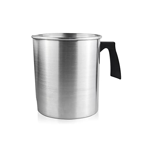 FOVNOT Schmelztopf, 1.2L Wachs Tasse Tropfenfrei Gießen Krug Kerze Herstellung Topf Hitzebeständig Handhaben Kerze Schmelzen Topf Wachs Schmelzen Tasse zum Kerze Herstellung und Seife Herstellung von FOVNOT