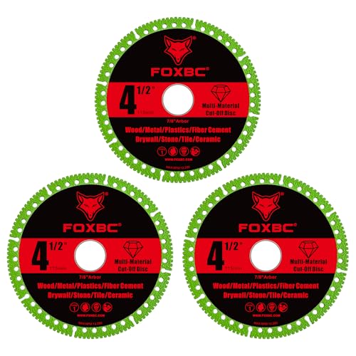 FOXBC Unzerstörbare Trennscheibe 2.0, 11,4 cm, 2,2 cm Dorn für Metall, Holz, Glas, Keramik, 3 Stück FOXBC Unzerstörbare Trennscheibe 2.0, 11,4 cm, 2,2 cm Dorn für Metall, Holz, Glas, Keramik, 3 Stück von FOXBC
