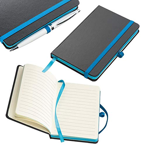 Notizbuch / DIN A6 / 160 S. / liniert / PU Hardcover / Farbe: türkis von FOXCUP