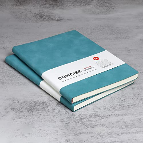 Notizbuch B5 liniertes Leder 2er Pack Hardcover Notizbücher mit Hochwertigem Dickem 100 gsm, Journal Notizbücher Klassisches Notizblock für Schreiben, Büro, Schule, Geschäft 17,5 * 25,2cm, Tiffany von FOXCUP
