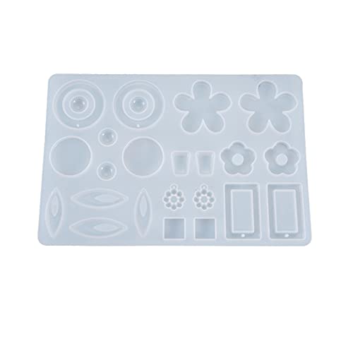Ohrring Schmuck Silikonform DIY Epoxidharz Anhänger Gießformen Schablonen Harz Ohrring Formen Kristall Basteln für Epoxidharz Schmuck Silikonform Gießform Resin Form für Harzhandwerk DIY Harzschmuck von FOXCUP