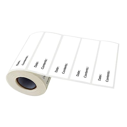 FOYTOKI 1 Datumsaufkleber Selbstklebendes Etikett Beschreibbares Etikett Lebensmittelkennzeichnungsetikett Blanko Kennzeichnungsaufkleber Klassifikationsetikett Blankoaufkleber von FOYTOKI