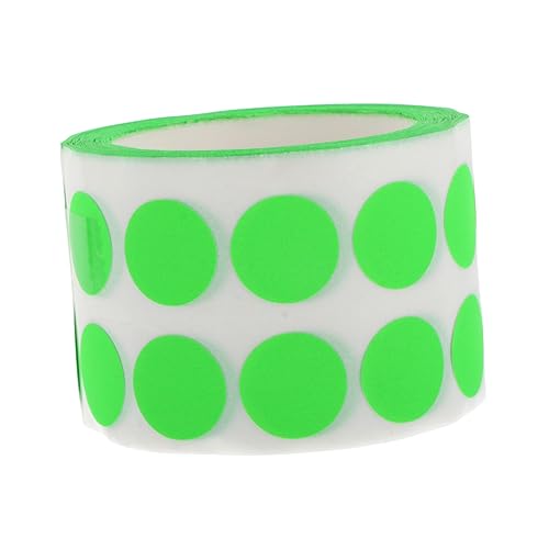 FOYTOKI 1 Rolle Runde Selbstklebende Punktaufkleber Fluoreszierende Sticker für Diy Scrapbooking und Dekoration für Projekte und Partys Ablösbar und Praktisch von FOYTOKI