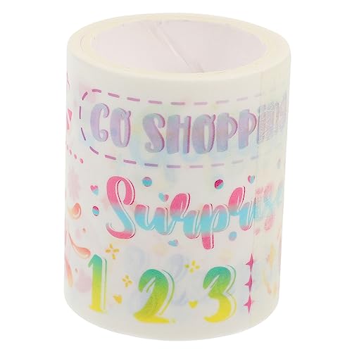 FOYTOKI 1 Rolle Washi Tape Dekoratives Klebeband für Scrapbooking Diy Projekte und Journaling Vielseitige Nutzung Geschenkverpackung Kreative Bastelmaterialien von FOYTOKI