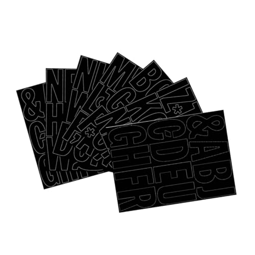 FOYTOKI 1 Satz Dekorative Wasserdichte Buchstabenaufkleber Teiliges Selbstklebende für Verschiedene Oberflächen Beschriften von Ordnern Gläsern von FOYTOKI