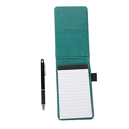 FOYTOKI 1 Satz Notizbuch mit Stift Multifunktionales Notizheft für Büro Schule und Zuhause für Notizen Tagebuch und Inspiration Hochwertiges PU Dunkelgrün von FOYTOKI