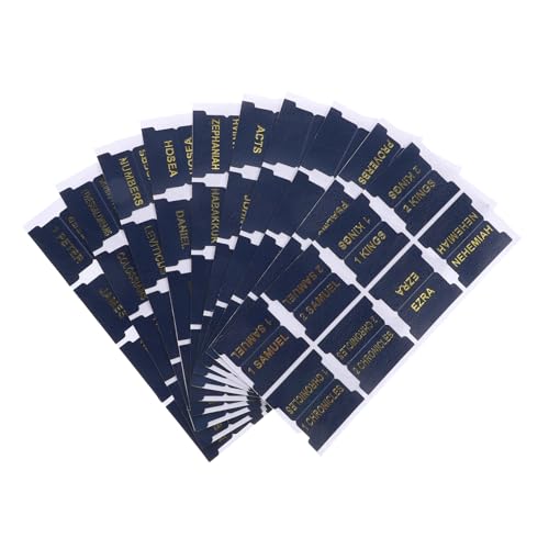 FOYTOKI 1 Satz PU Leder Register Tabs Dunkelblaue Index Tags mit Leeren Etiketten für Bibelstudium und Diy Projekte für Männer und Frauen Zubehör für Lesungen FOYTOKI 1 Satz PU Leder Register Tabs Dunkelblaue Index Tags mit Leeren Etiketten für Bibelstudium und Diy Projekte für Männer und Frauen Zubehör für Lesungen von FOYTOKI