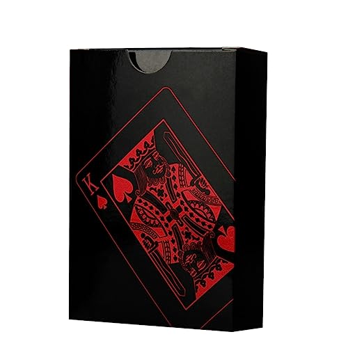 FOYTOKI 1 Satz wasserdichte Kreative PVC Spielkarten Rot Wiederverwendbares Poker Set mit Pappschachtel für Familienunterhaltung und Spieleabende FOYTOKI 1 Satz wasserdichte Kreative PVC Spielkarten Rot Wiederverwendbares Poker Set mit Pappschachtel für Familienunterhaltung und Spieleabende von FOYTOKI