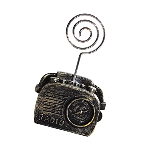 FOYTOKI 1 Stück Retro Telefon Foto Clip Halter Umweltfreundlicher Notizenhalter im Vintage Design für Schreibtisch Dekoration Stabiler Stand für Hochzeiten Partys von FOYTOKI