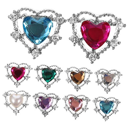 FOYTOKI 10 Stück Charms Glitzersteine für Diy Maniküre Dekorationen Nail Art Accessoires für Designs für Nagelstudios und Zuhause Zufällige Farbe FOYTOKI 10 Stück Charms Glitzersteine für Diy Maniküre Dekorationen Nail Art Accessoires für Designs für Nagelstudios und Zuhause Zufällige Farbe von FOYTOKI