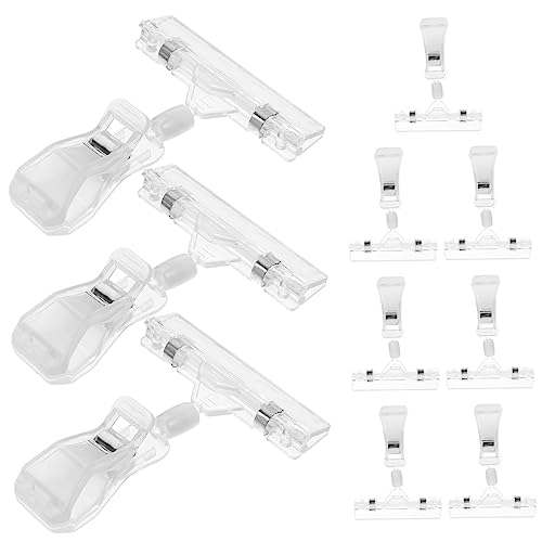 FOYTOKI 10 Stück Drehbare Preisschildhalter Transparente Clips für Werbung im Einzelhandel und Verstellbar für Supermärkte und Geschäfte FOYTOKI 10 Stück Drehbare Preisschildhalter Transparente Clips für Werbung im Einzelhandel und Verstellbar für Supermärkte und Geschäfte von FOYTOKI