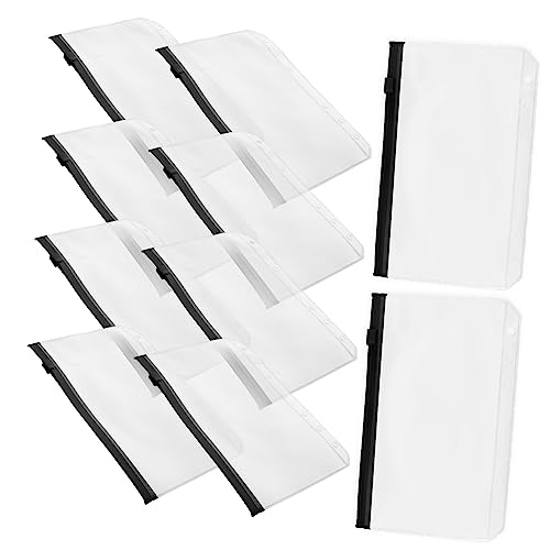 FOYTOKI 10 Stück Reißverschluss Dokumentenpouches für Organisation Transparent für Büro Studium Zipper für Belege Notizen von FOYTOKI