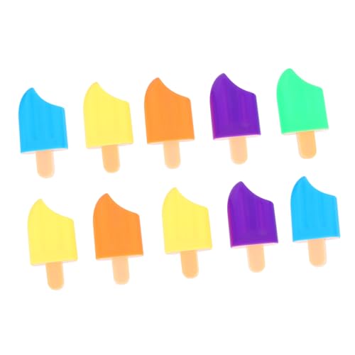 FOYTOKI 10 Stück Teiliges Ice Highlighter in Pastellfarben Kompakte Leichte Marker Pens in Eisform für Schule und Büro Geruchsfreie Tinte Reibungsloses Schreiben für Zufällige Farbe von FOYTOKI