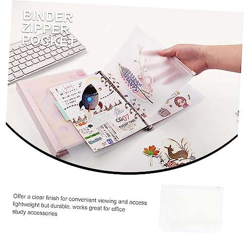 FOYTOKI 10 Stück Teiliges Transparente PVC Loseblatt Taschen mit Reißverschluss Multifunktionale Aufbewahrungstaschen für Rechnungen Namenskarten und Belege Langlebig Klar und Praktisch von FOYTOKI