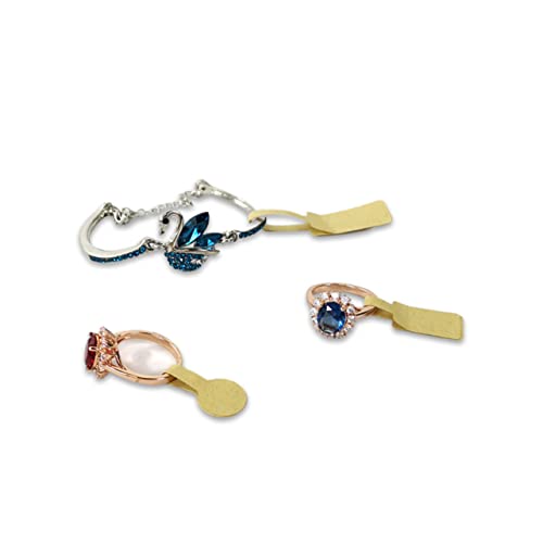 FOYTOKI 100Blätter Kraftpapier Schmuck Preisschilder Selbstklebende Etiketten für Schmuck Kleidung und Kunsthandwerk zum Beschriften und Dekorieren von FOYTOKI