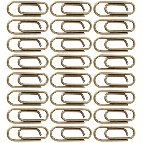 FOYTOKI 100Stücke Metallpapierklammern Antikbronze Robuste Büroklammern für Dokumente Fotos und Dateien Hochwertige und Langlebige Bürobedarf für Schule und Büro von FOYTOKI