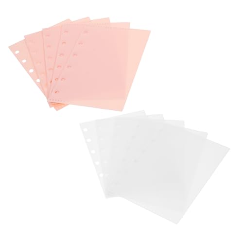 FOYTOKI 10Blätter Ordnertaschen Wasserdichte Dokumententaschen und Transparent Ring Binder für Lose für Schule von FOYTOKI
