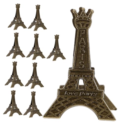 FOYTOKI 10Stücke Eiffelturm Tischkartenhalter Foto Clips für Hochzeiten Partys und Veranstaltungen Stabiler Memo Halter für Tischdekoration und Menüpräsentation von FOYTOKI