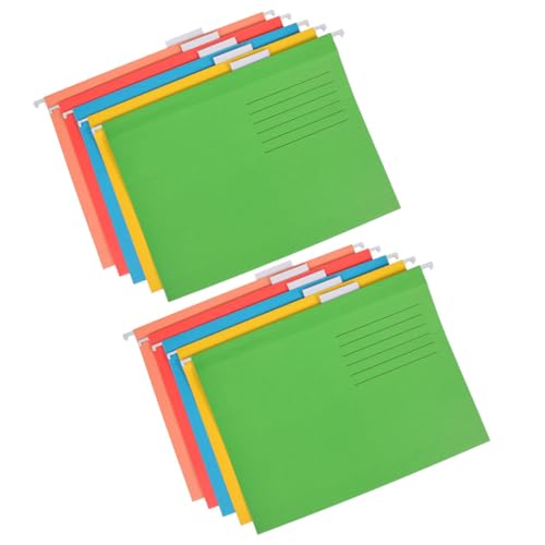 FOYTOKI 10Stücke Hängende Aktenordner Dokumentenablage für Bürobedarf Langlebige Papierablage mit Stilvollem Design zur Organisation von Quittungen und Unterlagen von FOYTOKI