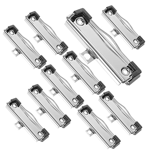 FOYTOKI 10Stücke Metall Zwischenablage Clips Klemmbrett Halterung für Dokumente Schreibwaren Zubehör mit Gummifüßen für Büro und Schule Stabil und Einfach zu Bedienen FOYTOKI 10Stücke Metall Zwischenablage Clips Klemmbrett Halterung für Dokumente Schreibwaren Zubehör mit Gummifüßen für Büro und Schule Stabil und Einfach zu Bedienen von FOYTOKI