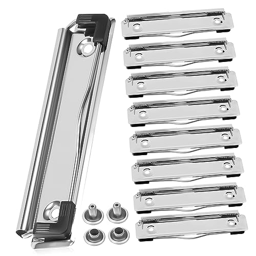 FOYTOKI 10Stücke Montierbare Zwischenablage Clips Stabile Hartboard Clips mit Nägeln für Büro Schule und Schreibwaren Halten von Dokumenten und Notizen von FOYTOKI