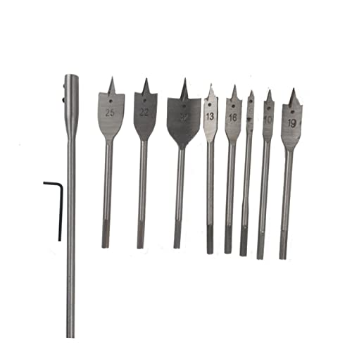 FOYTOKI 10Stücke Teiliges Holzbohrer Set für Präzises Flachbohren Sechskantgriff Langlebige Bohrer für Holzbearbeitung für DIY Projekte und Möbelbau Hochfestes Material FOYTOKI 10Stücke Teiliges Holzbohrer Set für Präzises Flachbohren Sechskantgriff Langlebige Bohrer für Holzbearbeitung für DIY Projekte und Möbelbau Hochfestes Material von FOYTOKI