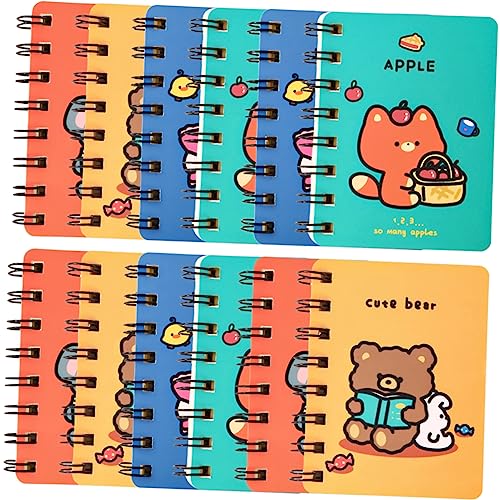 FOYTOKI 12 Stück Notizblöcke Spiralnotizbuch mit Lustigen Cartoon Tieren Memo Pads für Schule und Büro und Kollegen von FOYTOKI