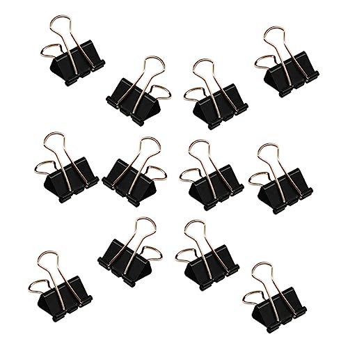 FOYTOKI 12 Stück Teiliges Schwarze Binder Clips Büroklammern für Dokumente Notizen und Organizer für Büro Schule und Zuhause FOYTOKI 12 Stück Teiliges Schwarze Binder Clips Büroklammern für Dokumente Notizen und Organizer für Büro Schule und Zuhause von FOYTOKI
