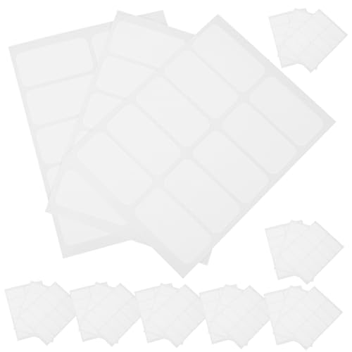 FOYTOKI 120Stücke Kleidungsetiketten Selbstklebend Wiederverwendbare Wäscheaufkleber für Bekleidung Beschreibbare Namensetiketten für Shirts Rucksäcke von FOYTOKI