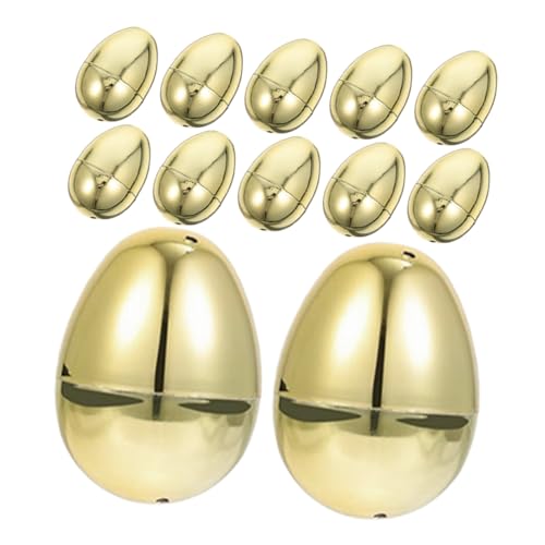 FOYTOKI 12Stücke Befüllbare Ostereier aus Kunststoff Goldene Eier für Ostern Aufklappbar und Leicht Dekoration und Geschenkidee für Ostereiersuche und Party FOYTOKI 12Stücke Befüllbare Ostereier aus Kunststoff Goldene Eier für Ostern Aufklappbar und Leicht Dekoration und Geschenkidee für Ostereiersuche und Party von FOYTOKI