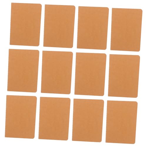 FOYTOKI 12Stücke Kraft Notebooks mit Blanko und Braunem Cover für Notizen Journaling und Schulbedarf Extra Dicke Verhindern Durchbluten von FOYTOKI