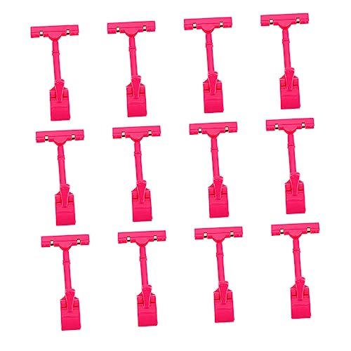 FOYTOKI 12Stücke Preisschild Clips Dual Head Preisanzeigen Clip Vielseitig Einsetzbar für Werbung Notizen Fotos Stabil und Langlebig für Supermärkte von FOYTOKI