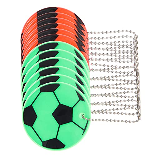 FOYTOKI 12Stücke Reflektierendes Fußball Hängedekor für Rucksack und Perfektes Mitgebsel für Kinderpartys Langlebig aus Leicht FOYTOKI 12Stücke Reflektierendes Fußball Hängedekor für Rucksack und Perfektes Mitgebsel für Kinderpartys Langlebig aus Leicht von FOYTOKI