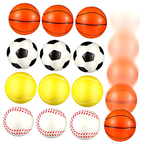 FOYTOKI 12Stücke Stressbälle Sportdesign Fußball Basketball Tennis Baseball Stressabbau für Kreative für Partys und Freizeit FOYTOKI 12Stücke Stressbälle Sportdesign Fußball Basketball Tennis Baseball Stressabbau für Kreative für Partys und Freizeit von FOYTOKI