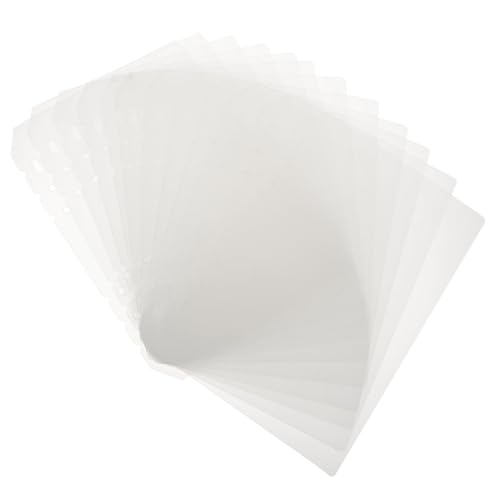 FOYTOKI 12Stücke Trennblätter Teilig Transparente Ringbuch Separatoren für Notizbücher und Praktische Organizer für Kategorien und Schnelle Referenzen von FOYTOKI