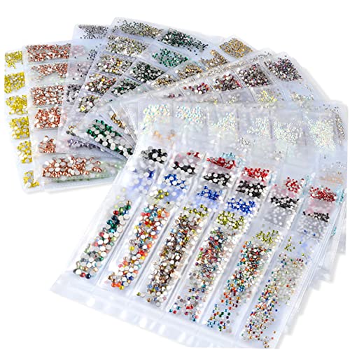 FOYTOKI 1364Stücke Nail Art Zubehör Glitzersteinchen für Maniküre DIY Nageldekorationen Weiße Edelsteine Verschiedenen für Professionelle und Private FOYTOKI 1364Stücke Nail Art Zubehör Glitzersteinchen für Maniküre DIY Nageldekorationen Weiße Edelsteine Verschiedenen für Professionelle und Private von FOYTOKI