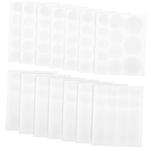 FOYTOKI 14Blätter Doppelseitiges Klebeband Runde Quadratische Klebepunkte für Poster Fotos Dekoration Transparente Einfach Anzuwendende Klebepunkte Aufhängen von FOYTOKI