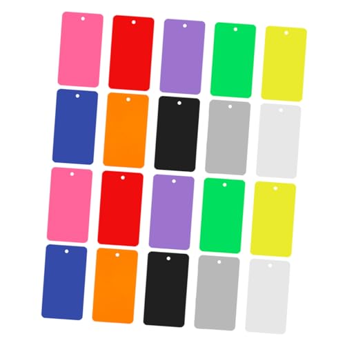 FOYTOKI 150 Stück Bunte, Leere Inventaranhänger Aus Pvc, Gepäcketiketten, Kleidungsanhänger, Schilder Für Einkaufszentren, Für Inventar, Etikettiergeräte Für Den Außenbereich von FOYTOKI