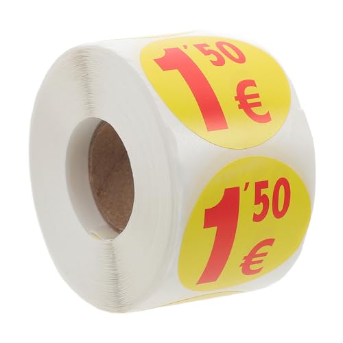 FOYTOKI 1Rolle Preisschild Aufkleber Selbstklebende Preisetiketten für Supermärkte und Kleine Geschäfte pro Leuchtende Vielseitig Einsetzbar von FOYTOKI