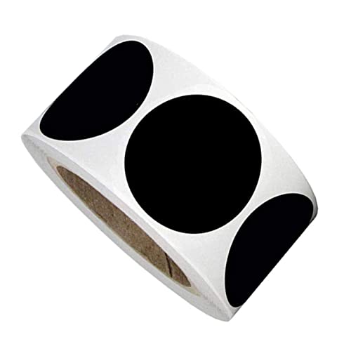 FOYTOKI 1Rollen Runde Tafelaufkleber PVC Klebeetiketten für Home Office Selbstklebend Leicht Abreißbar Beschriften von Flaschen Dosen für Wichtige Erinnerungen von FOYTOKI