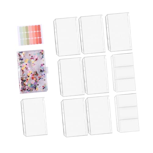 FOYTOKI 1Satz Budget Binder mit Zipper Geld Organizer für Haushaltsbuch Farbige Kartenfach und Doppelte Budgetplanung von FOYTOKI