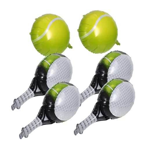 FOYTOKI 1Satz Luftballons mit Tennisbällen und Schlägern Teiliges Aluminiumfolie Party Dekoration für Sport Themen Feiern Einfach Aufzuhängen Langlebig und Ansprechend FOYTOKI 1Satz Luftballons mit Tennisbällen und Schlägern Teiliges Aluminiumfolie Party Dekoration für Sport Themen Feiern Einfach Aufzuhängen Langlebig und Ansprechend von FOYTOKI