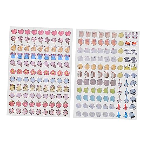 FOYTOKI 2 Blätter Schrumpffolie für DIY Ohrringe Muster Hitzeempfindliche Schrumpfplastikplatten für Kreative Bastelarbeiten für Schmuck und Anhänger von FOYTOKI