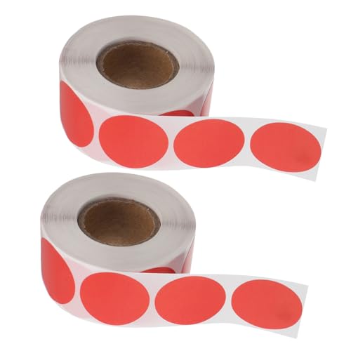 FOYTOKI 2 Rollen Farbige Punktaufkleber, Runde Farbcodierungsetiketten, Kreisförmige Punktetiketten Für Büro, Klassenzimmer, Scrapbooking-zubehör, 2,5 Cm von FOYTOKI