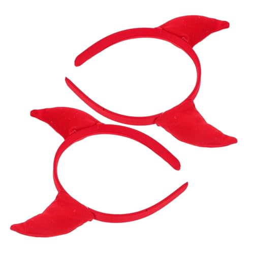 FOYTOKI 2 Stück Rotes Teufelshorn Stirnband Weicher Animal Headwear Kopfschmuck für Mädchen Halloween Cosplay Komfortabel Handwaschbar Geeignet für Themenpartys Bühne Fotodekoration FOYTOKI 2 Stück Rotes Teufelshorn Stirnband Weicher Animal Headwear Kopfschmuck für Mädchen Halloween Cosplay Komfortabel Handwaschbar Geeignet für Themenpartys Bühne Fotodekoration von FOYTOKI